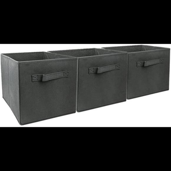 Mini Size 3-Pack Cube Storage Bins 8.8
